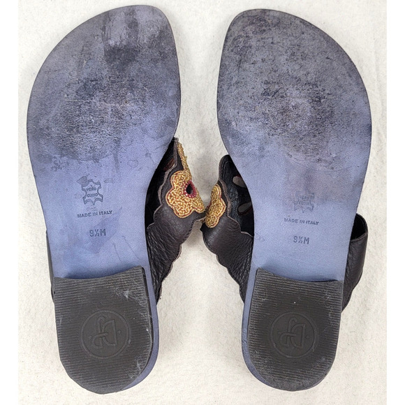 Donald J. Pliner Gusa Beaded Flower Sandals Made in Italy Women's Size 9.5 - Picture 12 of 12